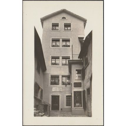 Die Elternhaus von Gottfried Keller, Zürich, c.1930s - Lunte Foto-AK