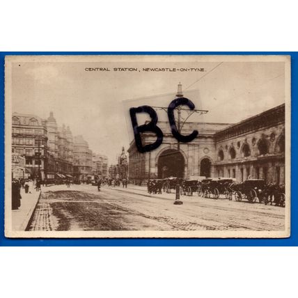Postcard Central Station Newcastle Tyne & Wear Northumberland Nr Gateshead