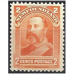 Newfoundland 1897 SG85 2c Orange Mounted Mint ..