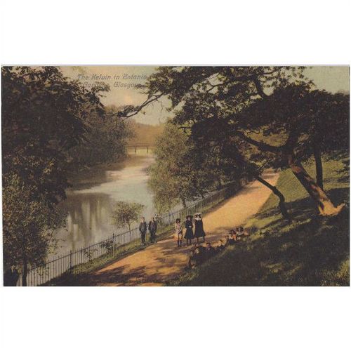 The Kelvin in Botanic Gardens, Glasgow Lanarkshire Postcard (LKS1565)