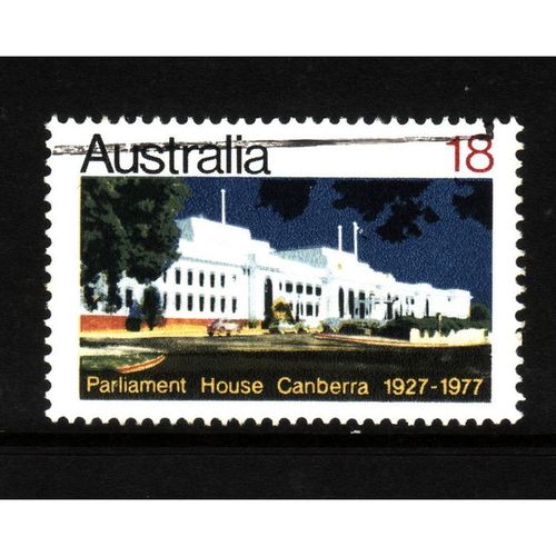 AUSTRALIA 1977 SG 653 18c PARLIAMENT HOUSE FINE USED#3