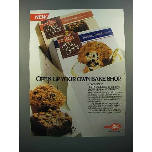 1988 Betty Crocker Bake Shop Brownie & Muffin Mixes Ad