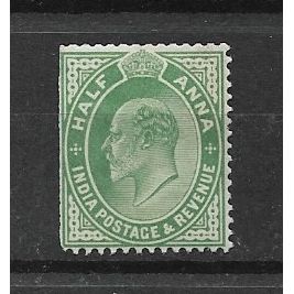 India.SG149 1/2a Green.Mounted Mint.Apr19