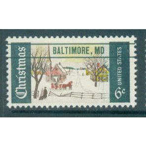 1384 6c Winter Scene Fine MNH MD. PreCnx R0359
