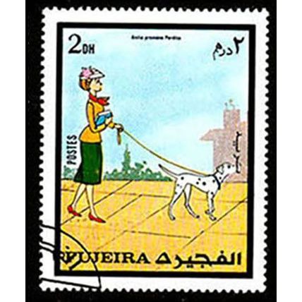 Fujeira 1972 Disney 101 Dalmatians 2Dh Used Stamp