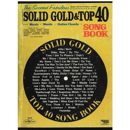 SOLID GOLD & TOP 40 SONG BOOK FREE Shipping
