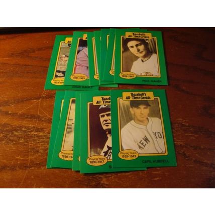 1987 Hygrade, All Time Greats, 12-Cards, BANKS/COBB/HUBBELL, ++