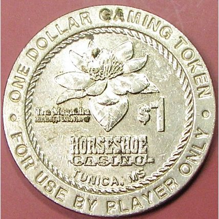Horseshoe. $1 Casino Token. Tunica, MS. 21A.