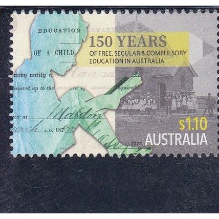 Australia 2022 - 150 years of Free Education - $1.10 sheet used