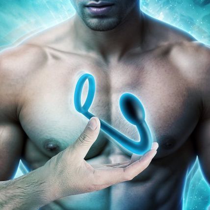 Explorer Silicone Cock Ring and Prostate Plug Anal Butt Prostatic Play P-Spot Ma