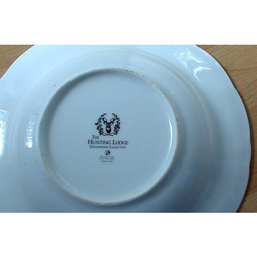 FRANKLIN MINT 'HUNTING LODGE' SOUP BOWL, retro, vintage