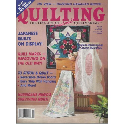 Quilting PATTERN Magazine Quilting International March 91