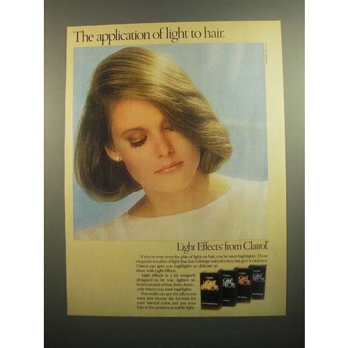 1984 Clairol Light Effects Highlights Ad - Application