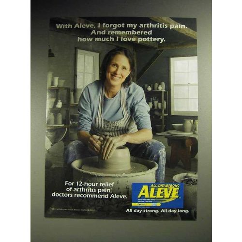 2004 Aleve Medicine Ad - Remembered I Love Pottery