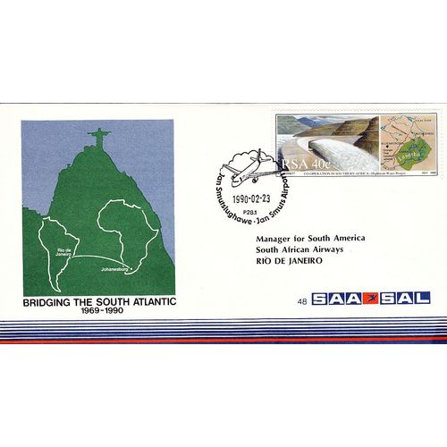 21 Years Bridging The South Atlantic 1969-1990 flight cover 7 Dec 1989