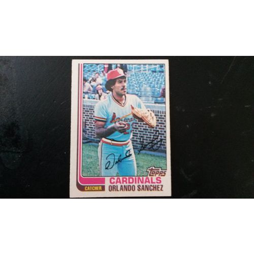 1982 Topps Card # 604 Orlando Sanchez Very Good-Excellent (4) St Louis Cardinals