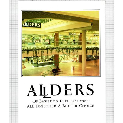 9561) Allders Basildon Advert - 1988 Cutting