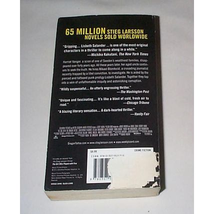 Stieg Larsson - - The Girl With The Dragon Tattoo - Lisbeth Salander Novel