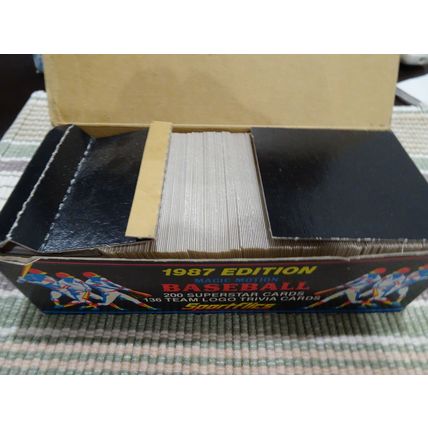1987 Sportflics Factory Set (200) Base Cards & (136) Team Logo Trivia Cards