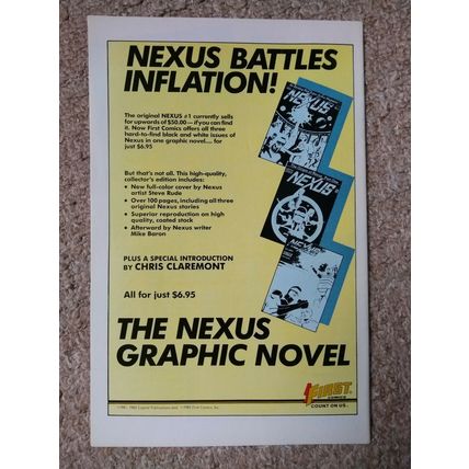 NEXUS # 20 (1986) FIRST COMICS (NM Condition)