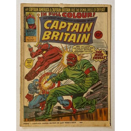 Captain Britain (1976) # 18 (A) Red Skull, Nick Fury, Diablo, Marvel comics