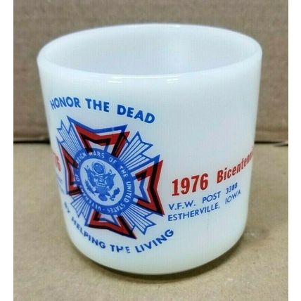 V.F.W. Post 3388, 1976 Bicentennial Year Mug Cup Federal Glass Co. (G6)