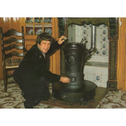 Dutch Holland Chimney Gas Fire Boiler Volendam Postcard