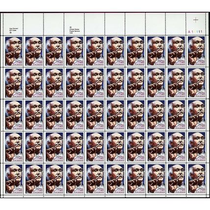 Arturo Toscanini Sheet of Fifty 25 Cent Postage Stamps Scott 2411