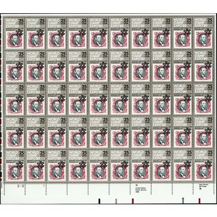 World Stamp Expo '89 Sheet of Fifty 25 Cent Postage Stamps Scott 2410