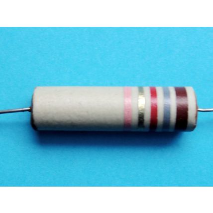 Erie Ceramic Carbon Resistors, x6. 1.8KΩ 2 Watt New Old Stock 1950s 60s Amp
