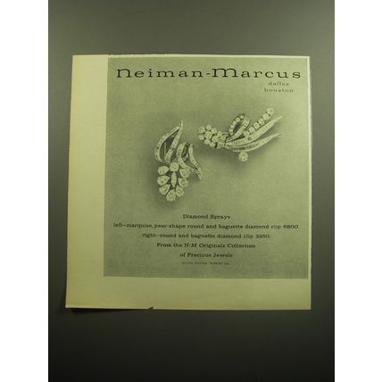 1958 Neiman-Marcus Jewelry Advertisement