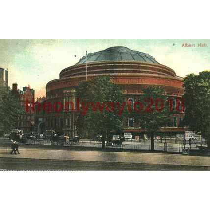 Albert Hall, Costume Ball, London, England, Postcard