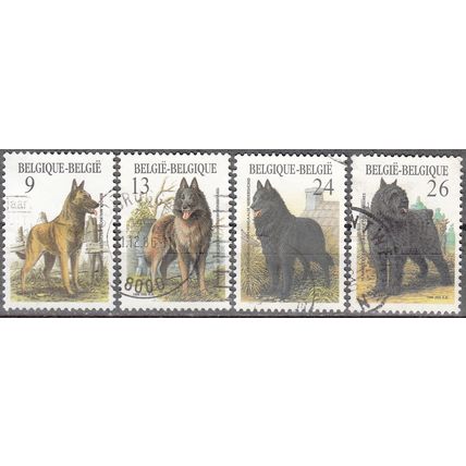 Belgique 1986 Michel 2265 - 2268 O Cote (2008) 2.25 € Races canines belges