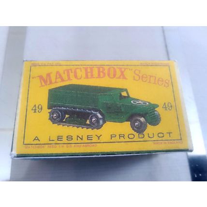 Matchbox - No49 Half Track Truck - Replica / Repro Box