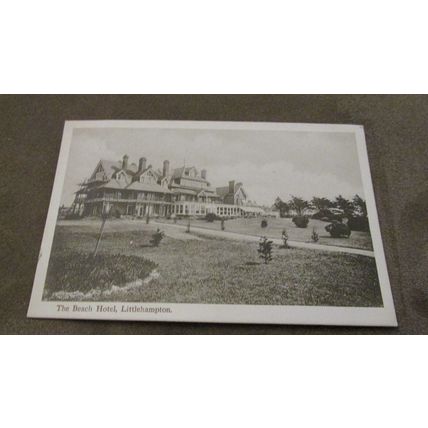 Early Postcard - The Beach Hotel, Littlehampton - Arun, Sussex