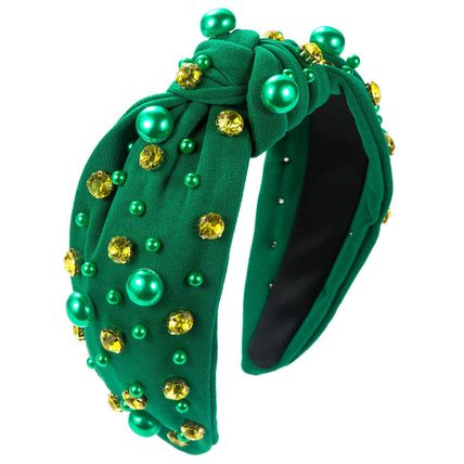 Women's Embellished Jewelled Headband Hairband Tiara Fabrics Crown Wedding party