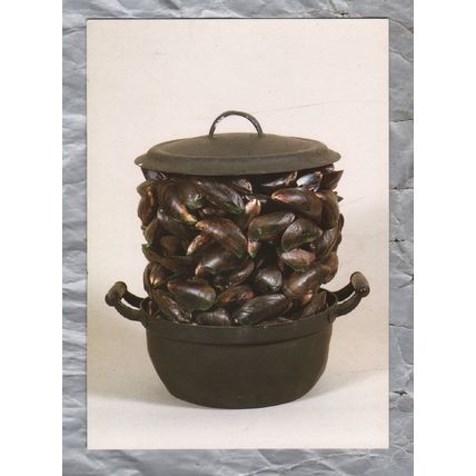 Casserole and Closed Mussels - Marcel Broodthaers 1964 - Postally Unused