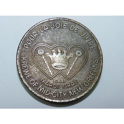 1973 American Medal Greatest Bands in Dixie, One Man's World Mardi Gras D 3.8 cm