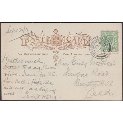 Heysham Village, near Morecambe, Lancashire, 1911 - William Ritchie RP Postcard