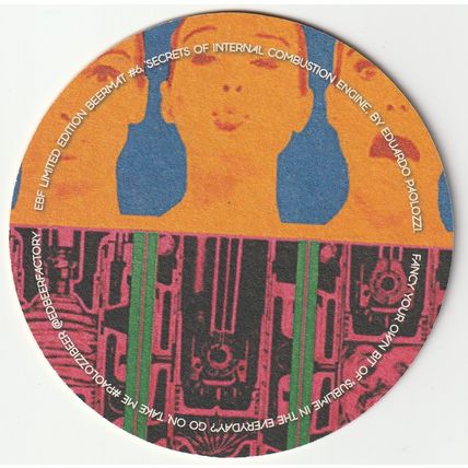 BEER MAT - EDINBURGH BEER FACTORY - PAOLOZZI - (Cat 011) - (2016)