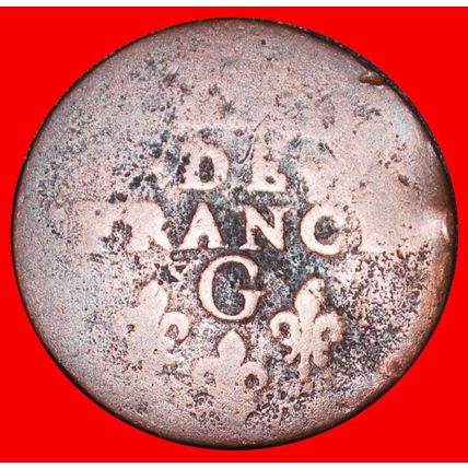 Ⰶ LOUIS XIV (1643-1715) FRANCE, NAVARRE,ANDORRA★LIARD 1656G★LOW START★NO RESERVE