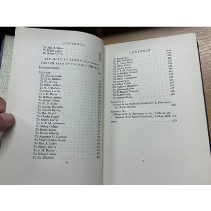 RARE* 1923 THE LETTERS OF ROBERT LOUIS STEVENSON VOL 23 ANTIQUE BOOK (P6)