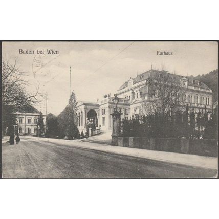Kurhaus, Baden bei Wien, 1913 - Verlag M & OL AK