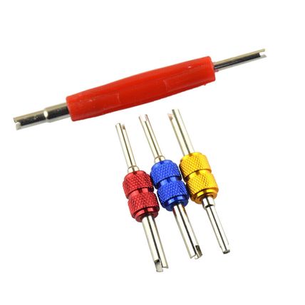 4 Pieces Dual Head Car Truck Tyre Valve Stem Core Remover Repair Wrench Tool