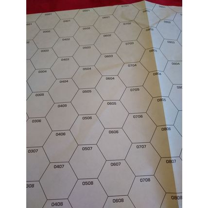 Unused Classic BattleTech Paper Map CBT Large Mountain #1 Crumpled