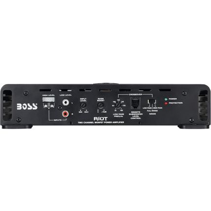 BOSS Audio Systems R6002 Riot Series Car Audio Stereo Amplifier - 1200 High Outp