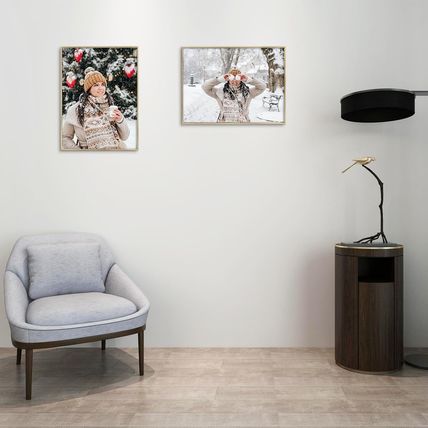 Frametory, 18X24 Aluminum Frame, Metal Wall Mount Frame for Prints with Real Gla