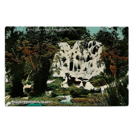 Postcard Jamaica St Ann Roaring River Falls published Duperly unposted