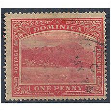 Dominica 1921 SG63 1d Carmine-Red Fine Used