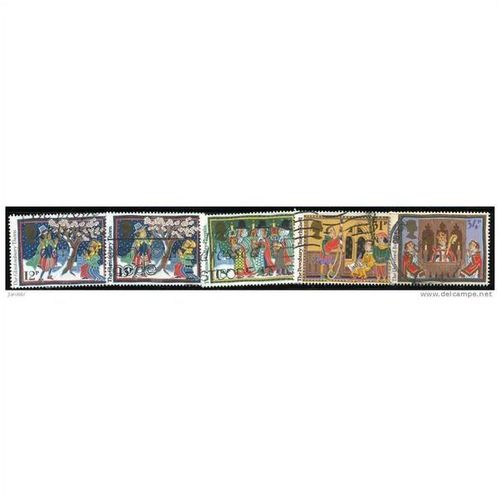 1986 5 different values - #143 fine used (o)